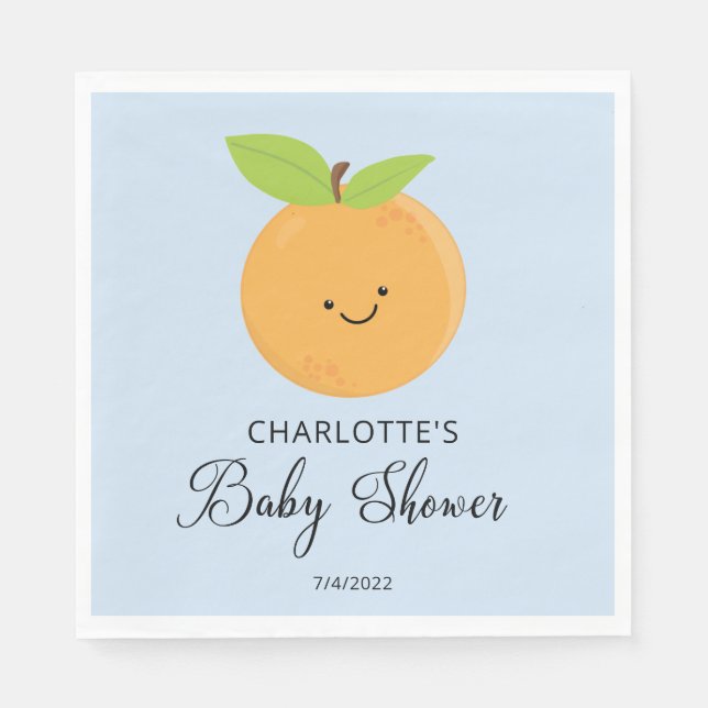 Little Cutie Baby Shower Napkins (Front)