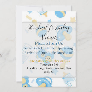 little cutie baby shower napkins invitation