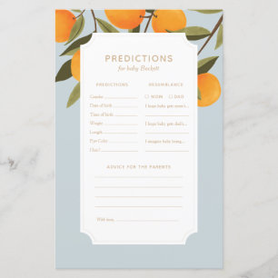 Little Cutie Baby Shower Predictions and Advice