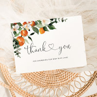 Little cutie baby shower thank you card