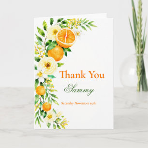 Little Cutie Baby Shower Thank You Card