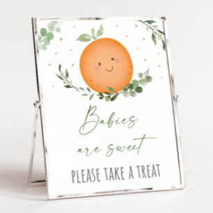 Little Cutie Baby Shower Treat Sign