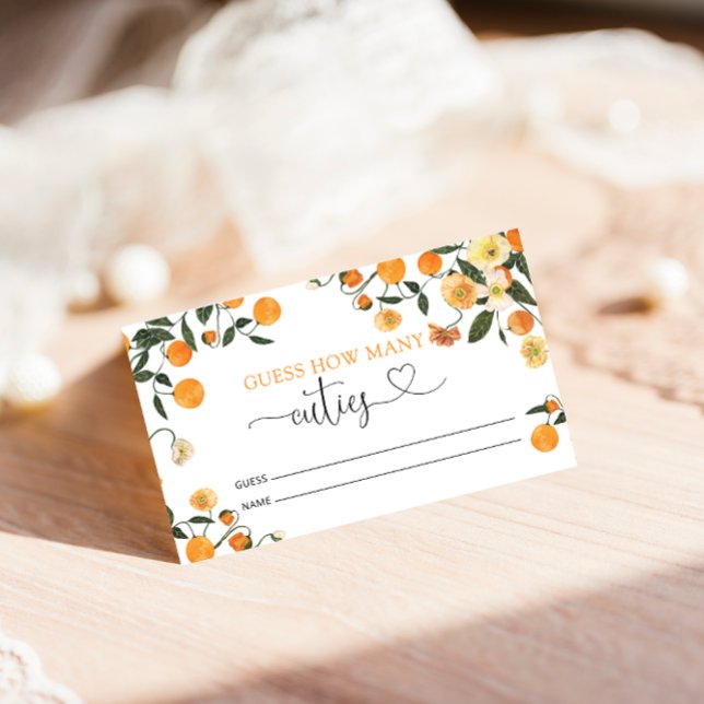 Little Cutie Botanical Guess How Many Cuties  Encl Enclosure Card (Creator Uploaded)