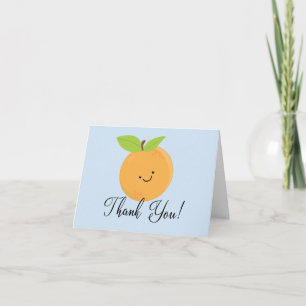 Little Cutie Boys Baby Shower Thank You Card