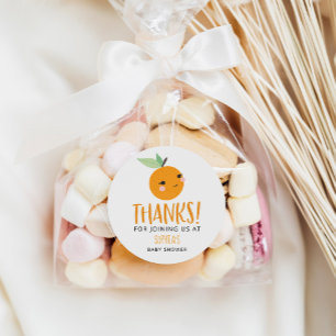 Little Cutie Citrus Baby Favour Stickers