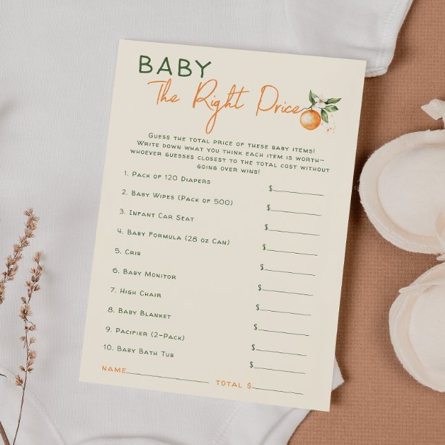 Little Cutie Citrus Baby The Right Price Card (Creator Uploaded)