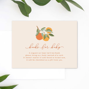 Little Cutie Citrus Oranges Books for Baby Enclosure Card