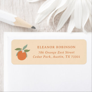 Little Cutie Citrus Oranges Return Address