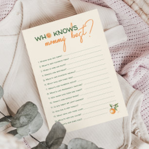 Little Cutie Citrus Who Knows Mummy Best Card