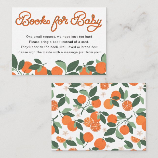 Little Cutie Clementine Books for Baby  Enclosure Card (Front/Back)