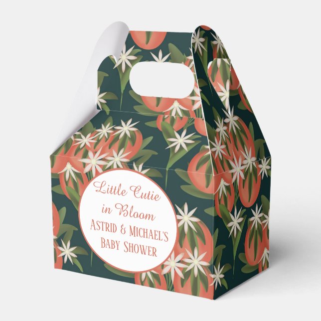 Little Cutie Clementine| Citrus Theme Baby Shower Favour Box (Front Side)