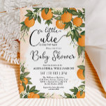 Little Cutie Clementine Orange Citrus Baby Shower Invitation<br><div class="desc">A little cutie is on the way! Celebrate the upcoming arrival of your sweet baby boy / girl with this gender neutral clementine themed baby shower invitation. The design features beautiful handpainted oranges and greenery adorned with whimsical script lettering.</div>