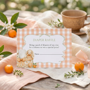 Little Cutie Diaper Raffle Baby Shower Enclosure Card