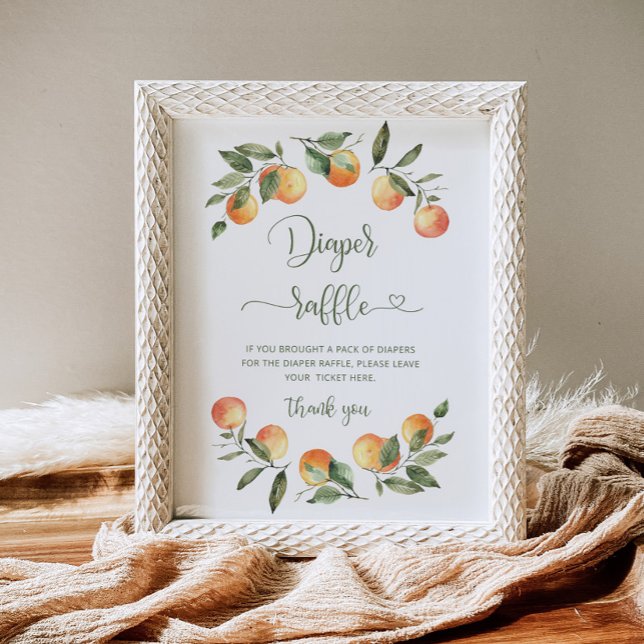 Little cutie diaper raffle sign (Creator Uploaded)