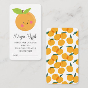 Little Cutie Diaper Raffle Ticket  Enclosure Card
