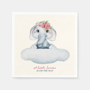 Little Cutie Elephant Baby Shower Napkins
