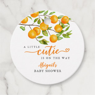 Little Cutie Fruit Baby Shower Favour Tags