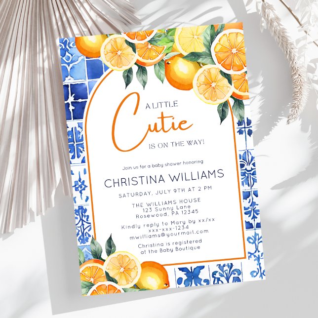 Little Cutie Gender-Neutral Baby Shower Invitation (Creator Uploaded)