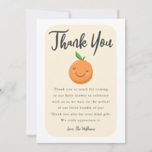 Little Cutie Gender Neutral Baby Shower Thank You Card