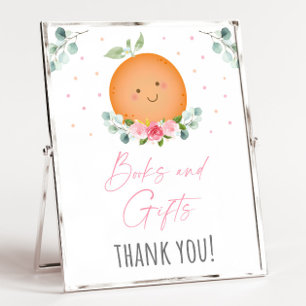 Little Cutie Girl Books & Gifts Baby Shower Sign