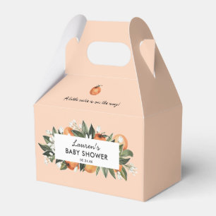 Little Cutie Is On The Way Citrus Baby Shower Fav Favour Box