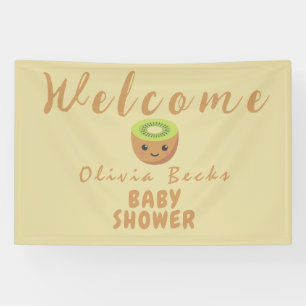 Little Cutie Kiwi Baby Shower Banner