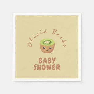 Little Cutie Kiwi Baby Shower Napkin