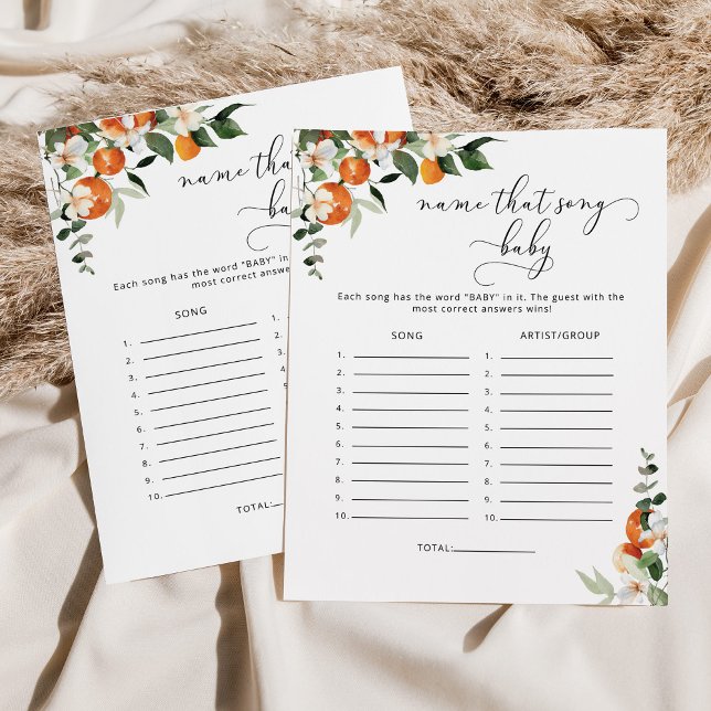 Little cutie Name that song baby shower game (Creator Uploaded)