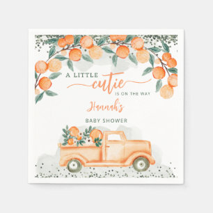 Little Cutie On The Way Baby Shower  Napkin