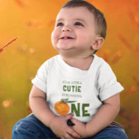 Little Cutie Orange 1st Birthday