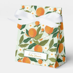 Little Cutie Orange Baby Shower Favour Box