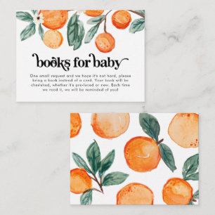 Little Cutie Orange Books for Baby Card