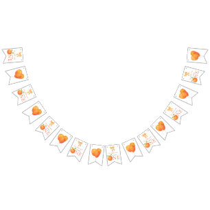 Little Cutie Orange Citrus 1st Birthday Bunting