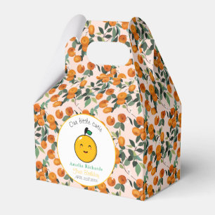 Little Cutie Orange Citrus 1st Birthday Favour Box