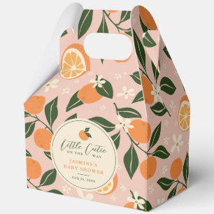 Little Cutie Orange Citrus Baby Shower Favour Box