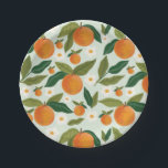 Little Cutie Orange Citrus  First Birthday Paper Plate<br><div class="desc">Little Cutie Orange First Birthday Birthday plate</div>