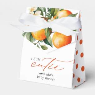 Little Cutie Orange Clementine Baby Shower Favour Favour Box