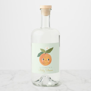 Little Cutie Orange Liquor Bottle Label