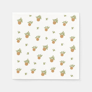 Little Cutie Orange Paper Napkin