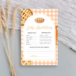 Little Cutie Pie Baby Shower Baby Predictions Game