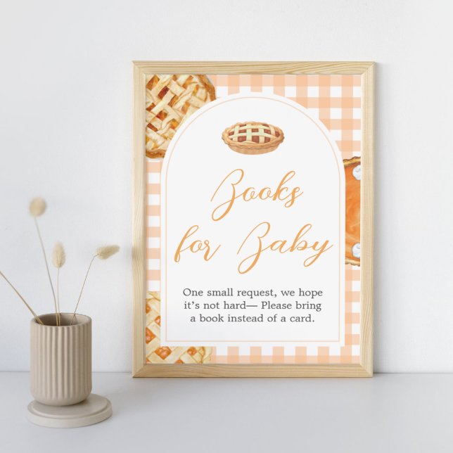 Little Cutie Pie Baby Shower Books for Baby Sign (Little Cutie Pie Fall Baby Shower Books for Baby Sign)