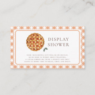 Little Cutie Pie Baby Shower Display Shower Enclosure Card