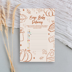 Little Cutie Pie Baby Shower Emoji Pictionary Game