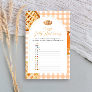 Little Cutie Pie Baby Shower Emoji Pictionary Game