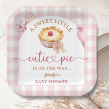 Little Cutie Pie Baby Shower Girl Pink