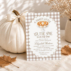 Little Cutie Pie Baby Shower Invitation