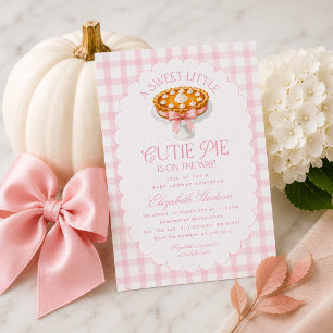 Little Cutie Pie Baby Shower Invitation