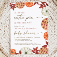 Little Cutie Pie Baby Shower Invitation