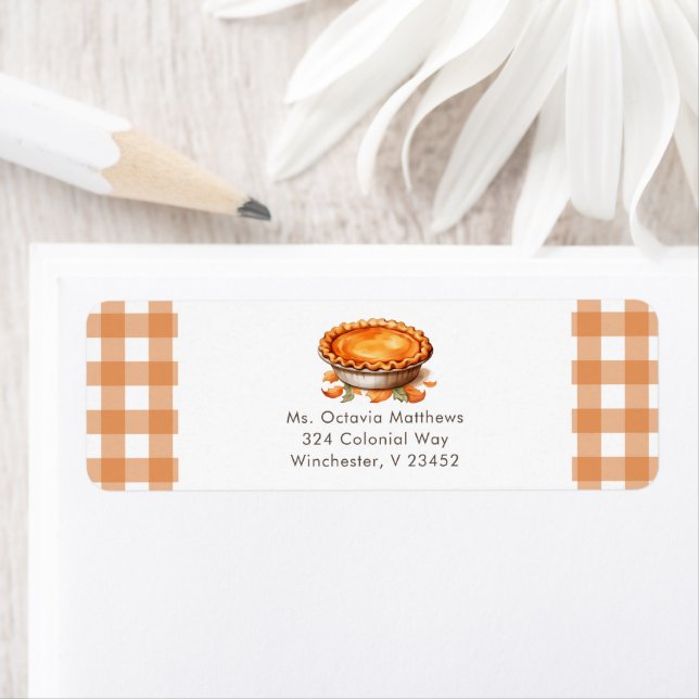 Little Cutie Pie Baby Shower Return Address (Insitu)