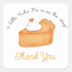 Little Cutie Pie Baby Shower stickers